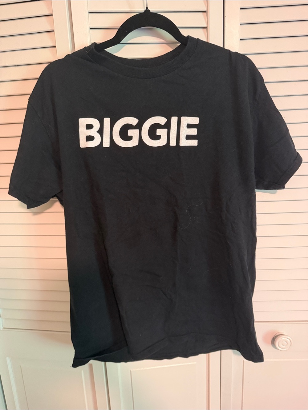 Black BIGGIE Graphic Short Sleeve Tee - Men's Casual Shirt